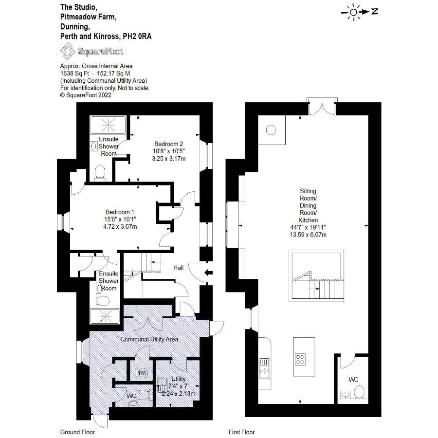 The Studio At Pitmeadow Farm Dunning Exteriér fotografie